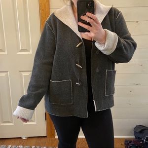 VINTAGE fleece toggle jacket